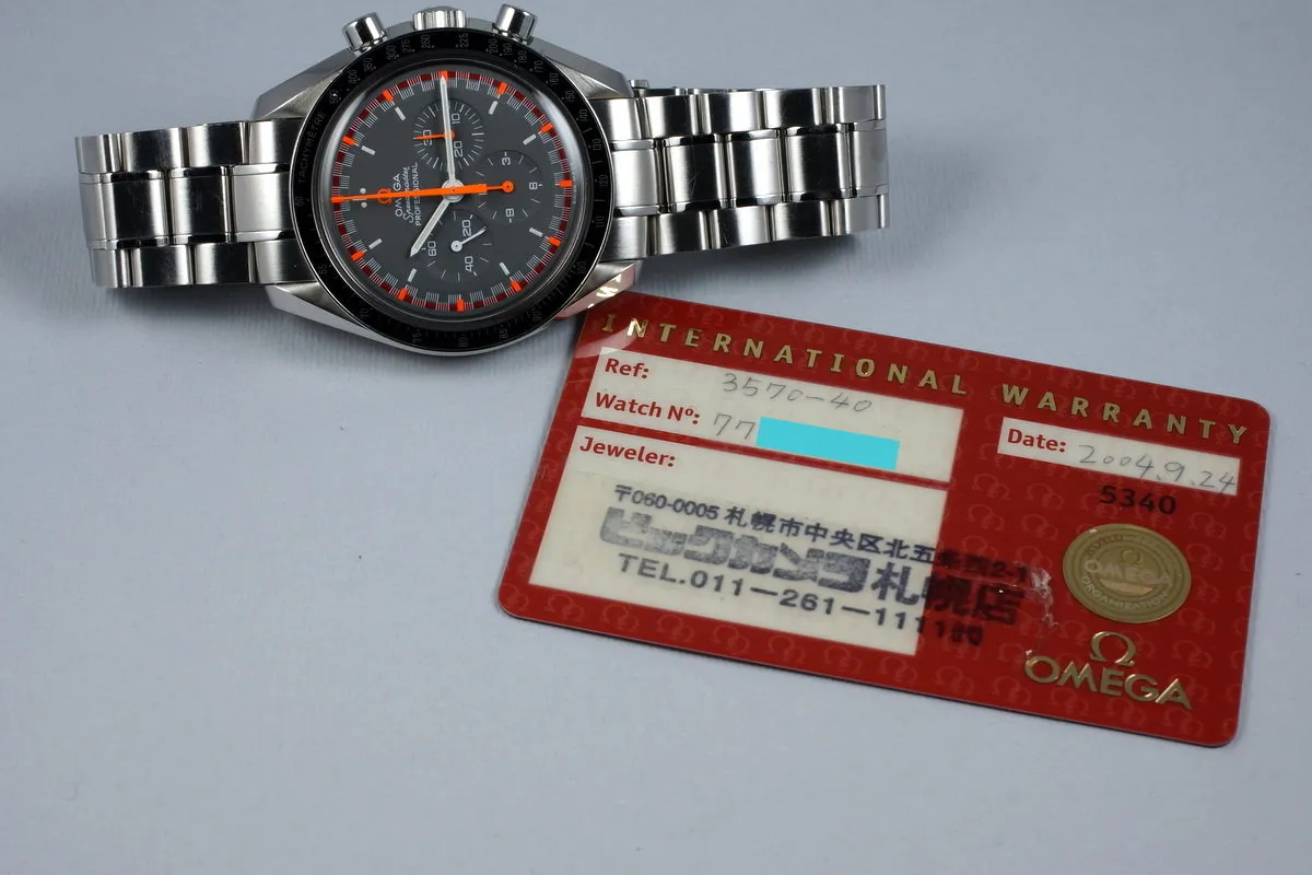 2004 Omega Speedmaster 3570.40 ‘Japan Racing Special’