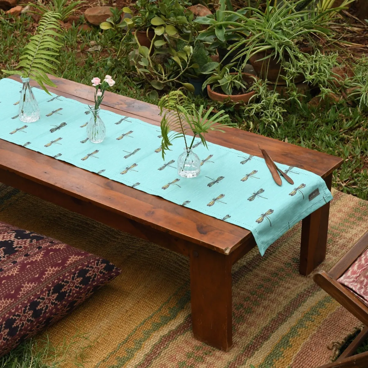 Acrylic Coated Table runner - Akitsu - Celeste