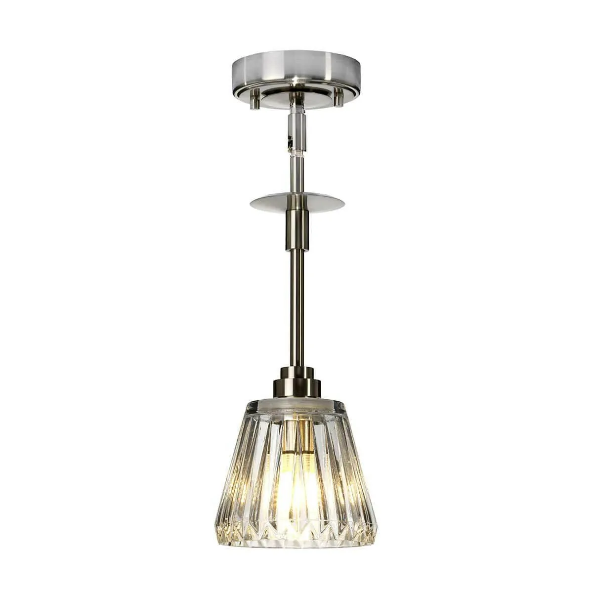 Agatha 1 Light Pendant - Brushed Nickel