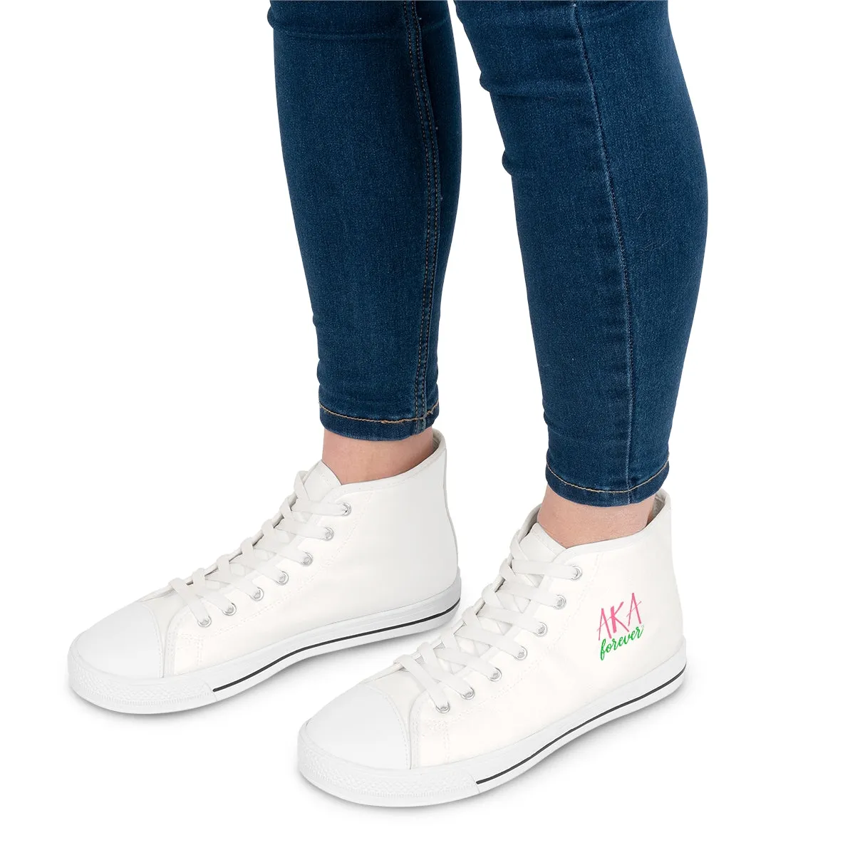 Alpha Kappa Alpha Women's High Top Sneakers