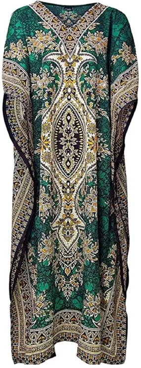 Art Of Creation Ladies Long Kaftans Kimono Maxi Style Dresses Women in Regular to Plus Size Cover up