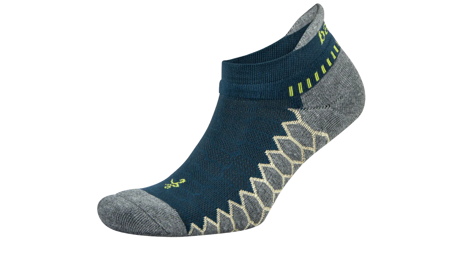 Balega Silver No Show Running Socks - Legion Blue/Grey