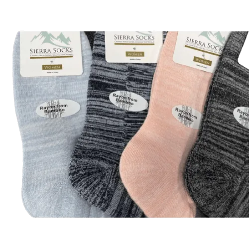 Bamboo Performance Cushioned Ankle-Hi Socks for Women