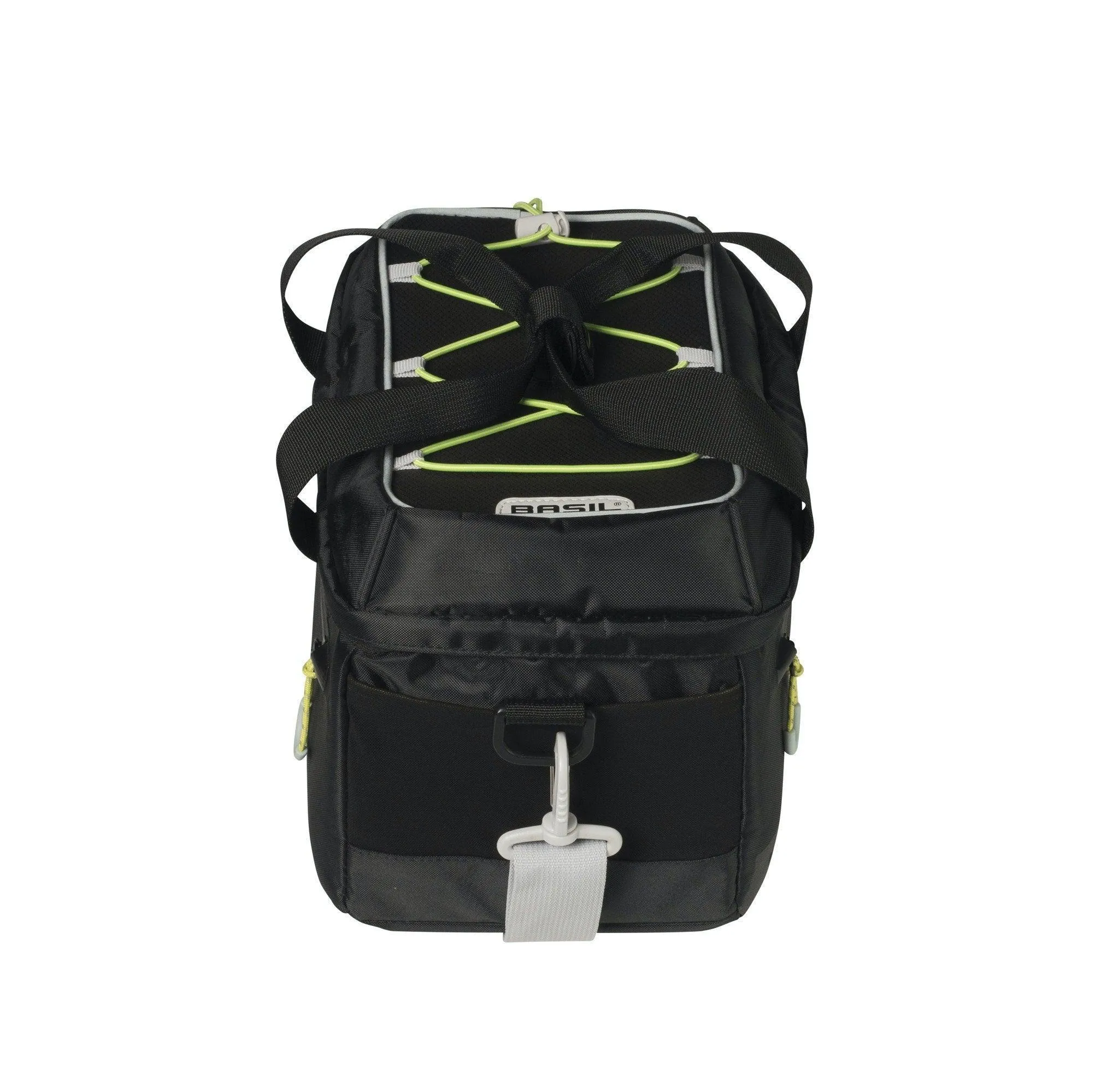 Basil Miles 7L Trunk Bag - Black / Lime