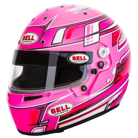 Bell KC7-CMR Champion Pink Kart Helmet  FREE Fleece Helmet Bag