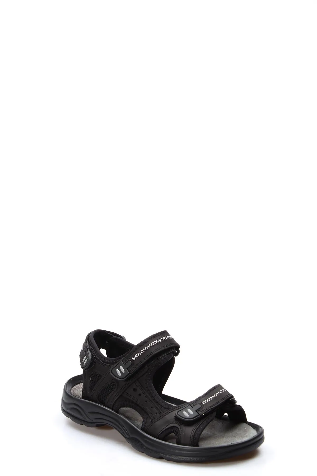 Black Breathable Strap Sandals-Wessi