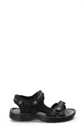 Black Breathable Strap Sandals-Wessi