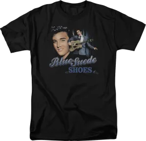 Blue Suede Shoes Collage Elvis Presley T-Shirt