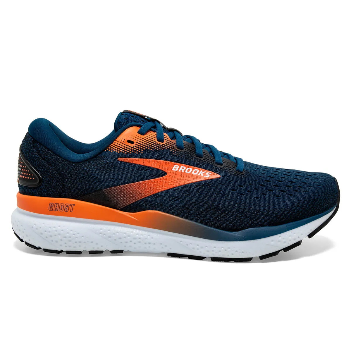 Brooks Ghost 16 Mens | Blue Opal/black/nasturtium