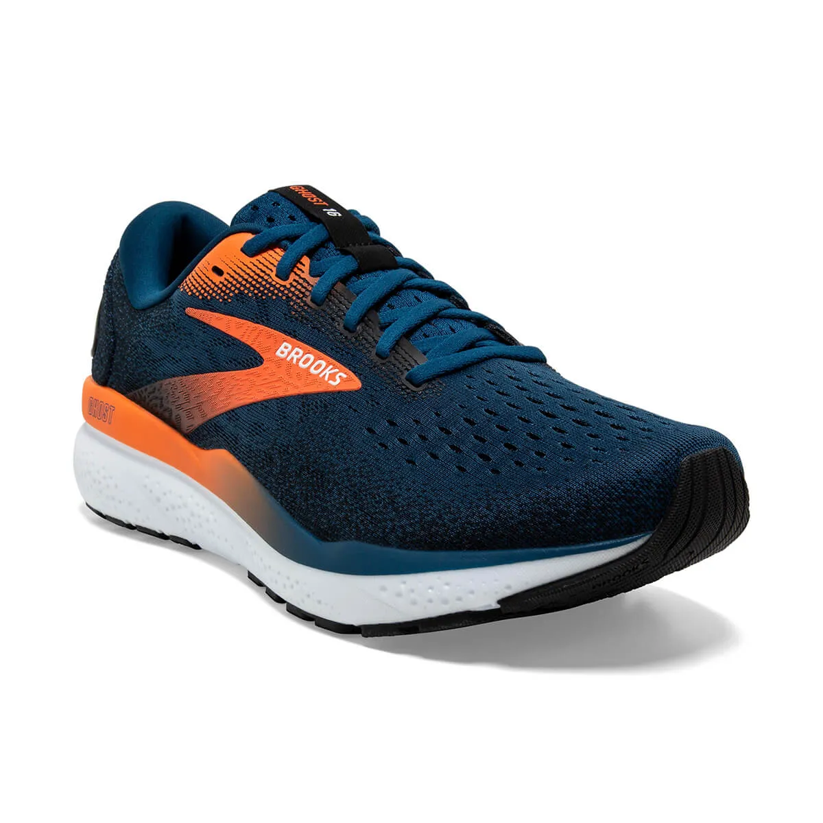 Brooks Ghost 16 Mens | Blue Opal/black/nasturtium