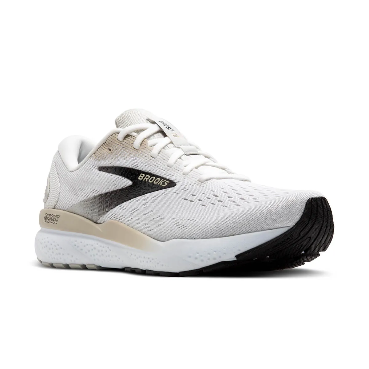 Brooks Ghost 16 Mens | White/pelican/oyster