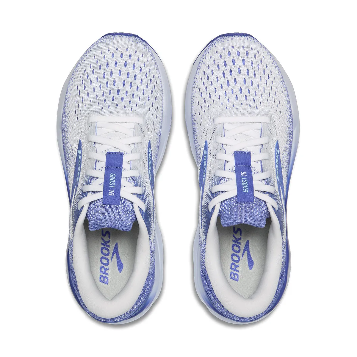 Brooks Ghost 16 Womens | White/amparo Blue/limpet Shell