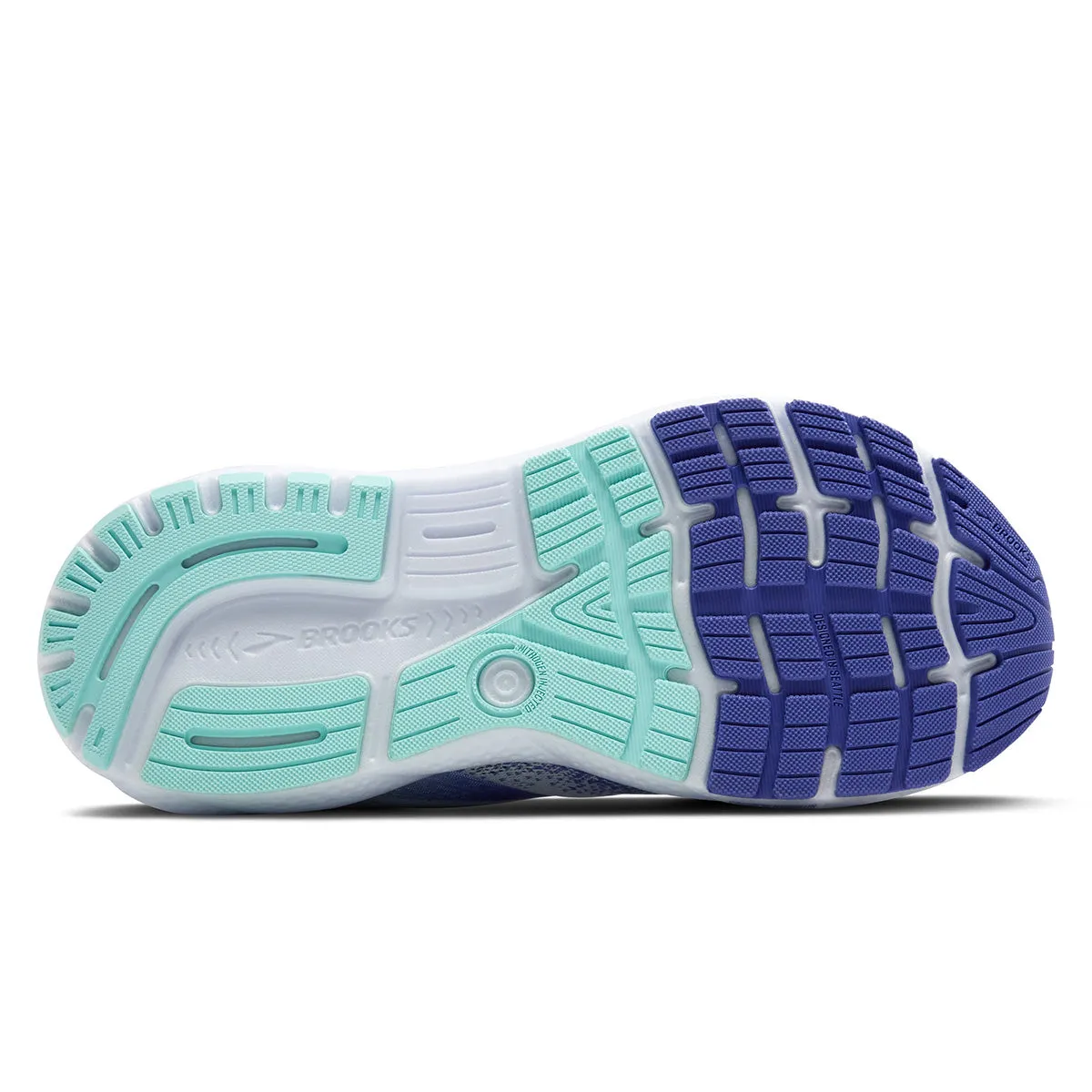 Brooks Ghost 16 Womens | White/amparo Blue/limpet Shell