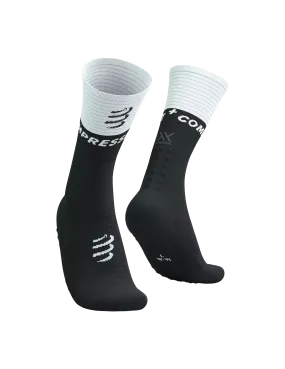 Compressport Mid Compression Socks ( XU00005B002) - White/Black