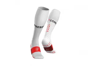 Compressport Unisex's Full Socks Run - White