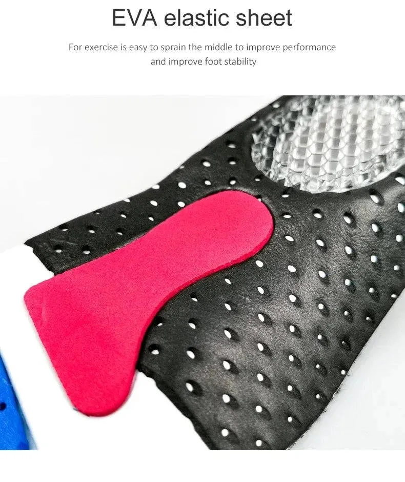 Cuttable Silicone Insoles for Shoe Men Women Orthotic Arch Support Sport Shoe Pad Soft Running Insert Cushion Memory Foam Insole