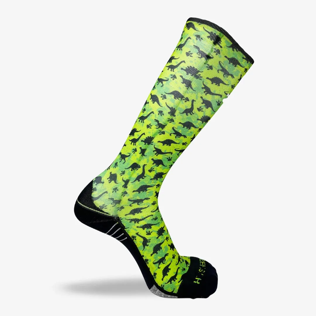 Dino Silhouettes Compression Socks (Knee-High)