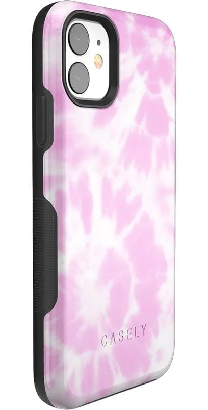 Down for Whatever | Light Pink Tie Dye Case