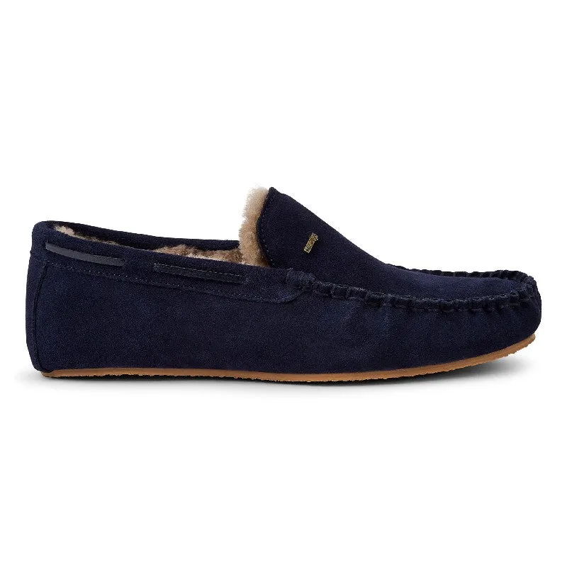 Dubarry Ventry Mens Moccasin Slippers - French Navy