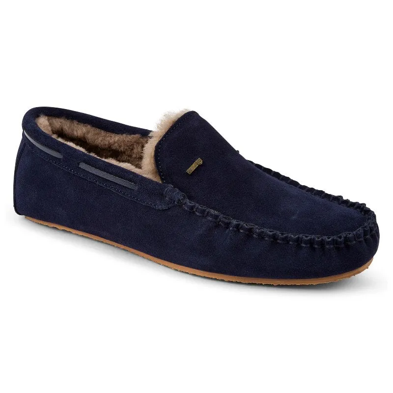 Dubarry Ventry Mens Moccasin Slippers - French Navy