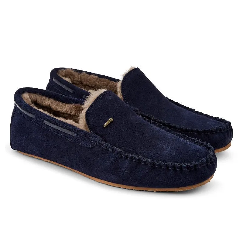 Dubarry Ventry Mens Moccasin Slippers - French Navy