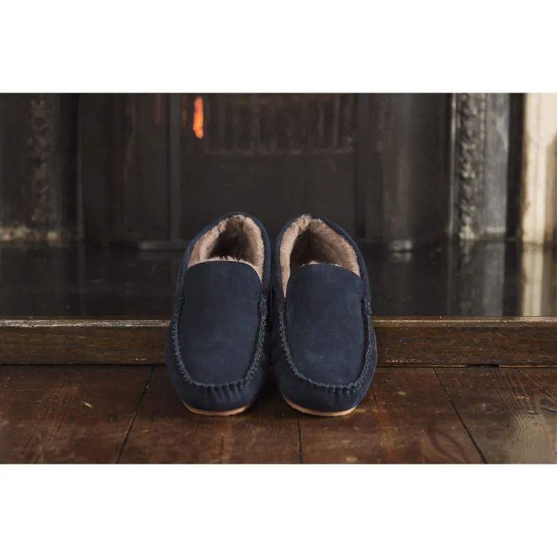 Dubarry Ventry Mens Moccasin Slippers - French Navy