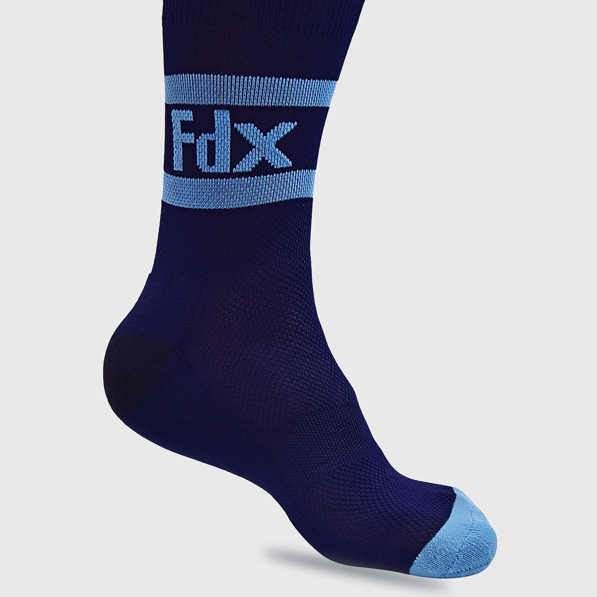 Fdx Navy Blue Compression Socks for Cycling & Running