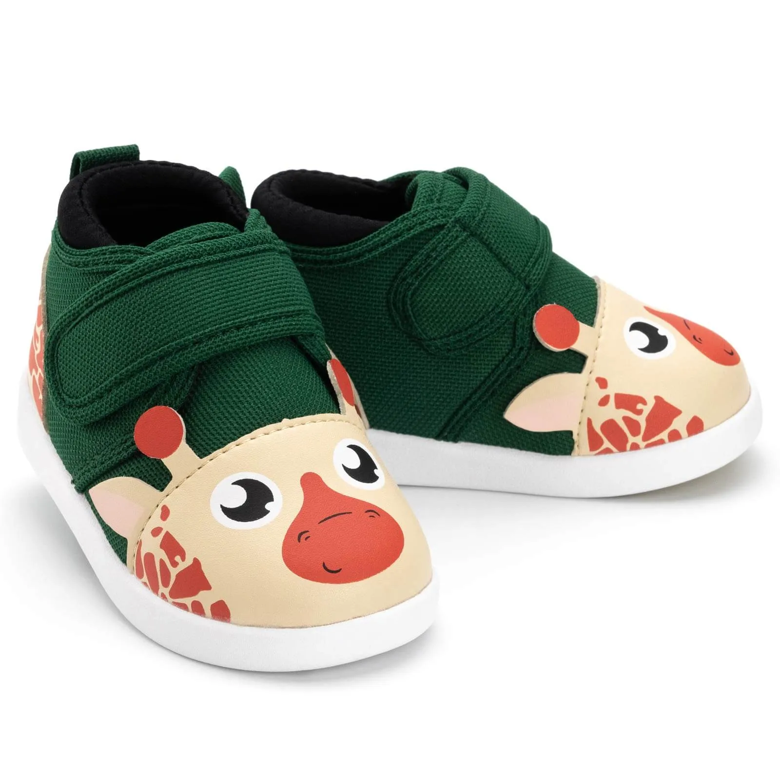 Giraffe Squeaky Toddler Shoes | Green