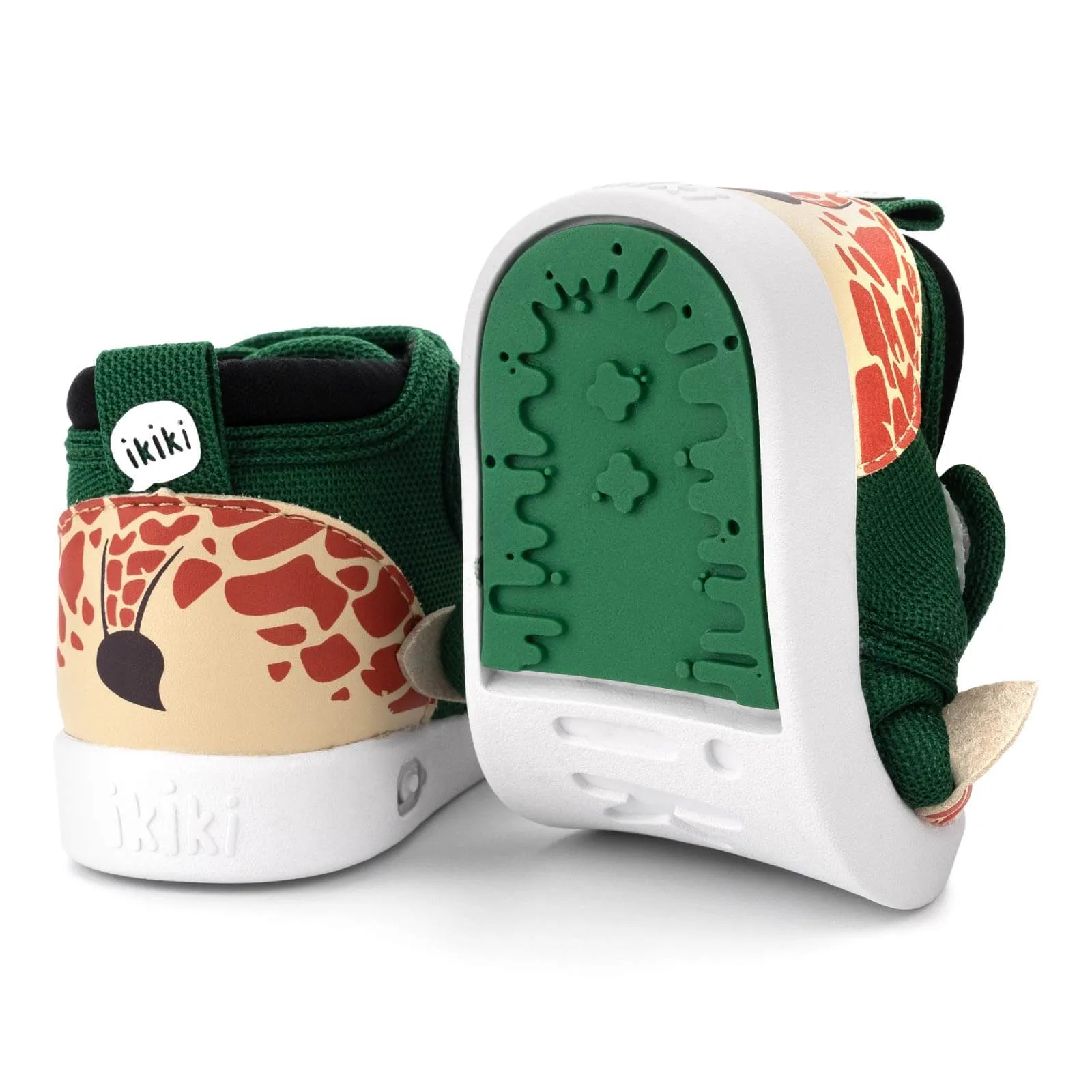 Giraffe Squeaky Toddler Shoes | Green