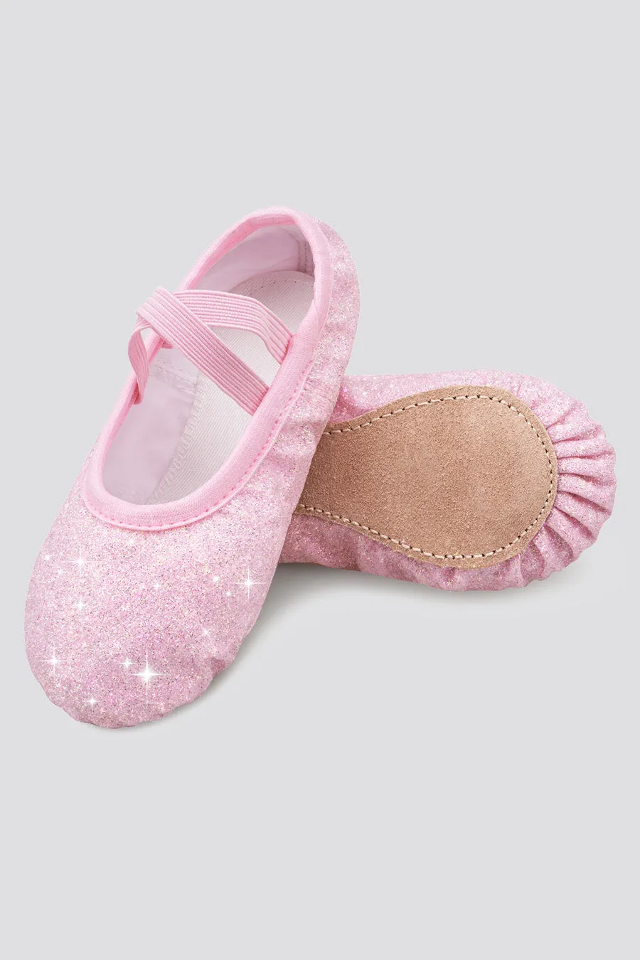 Girl's Glitter Ballet Shoes