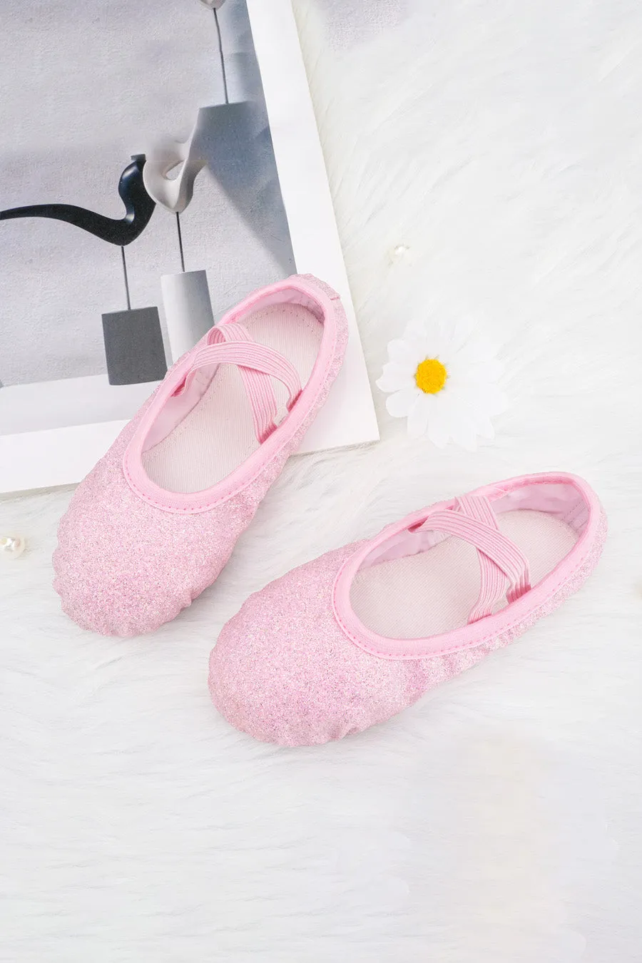 Girl's Glitter Ballet Shoes