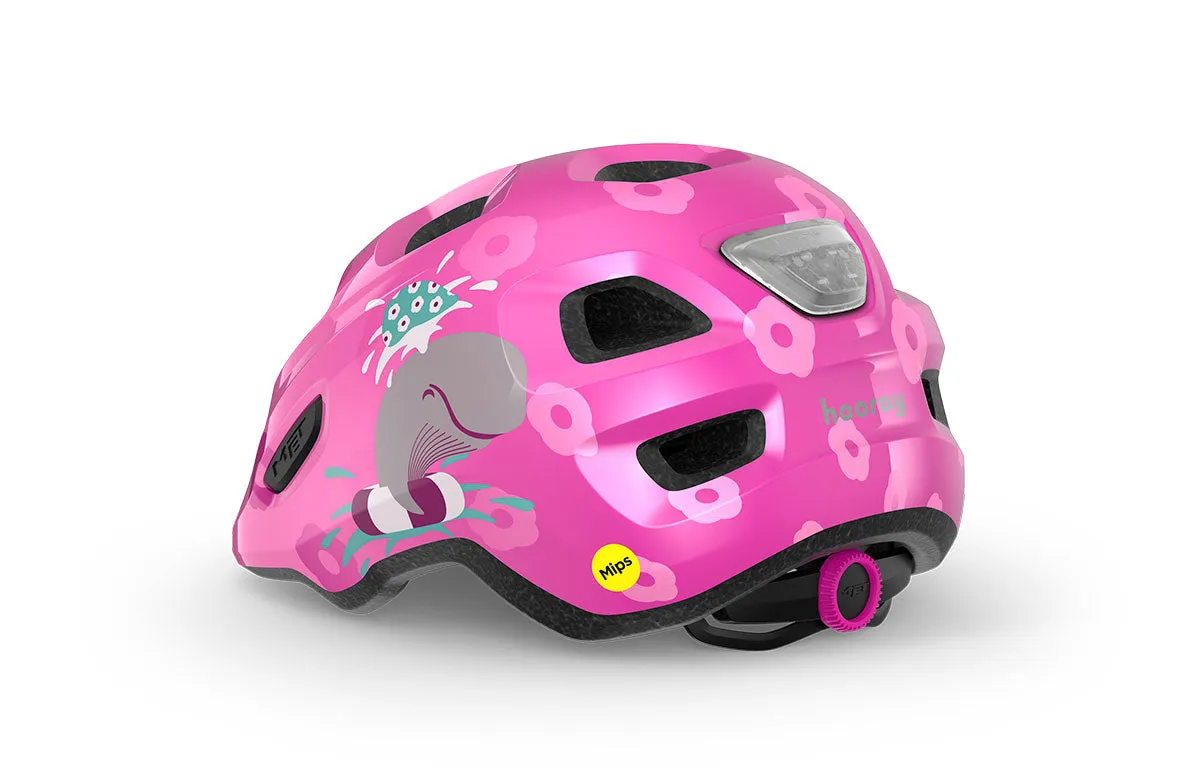 Hooray MIPS Kids Bike Helmet by MET with Blinky Light