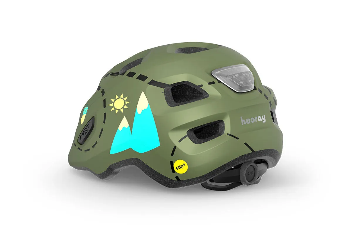 Hooray MIPS Kids Bike Helmet by MET with Blinky Light