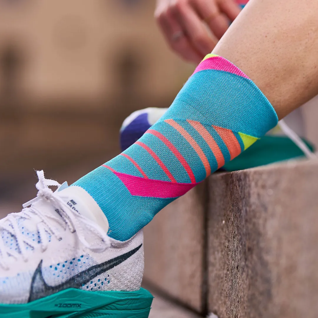 Incylence - Running Ladders Long Sock - Blue Pink