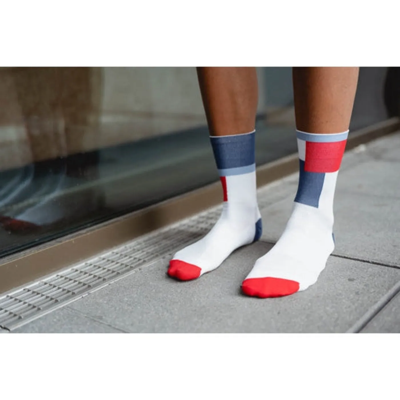 INCYLENCE Ultralights Zones Socks - Navy Red