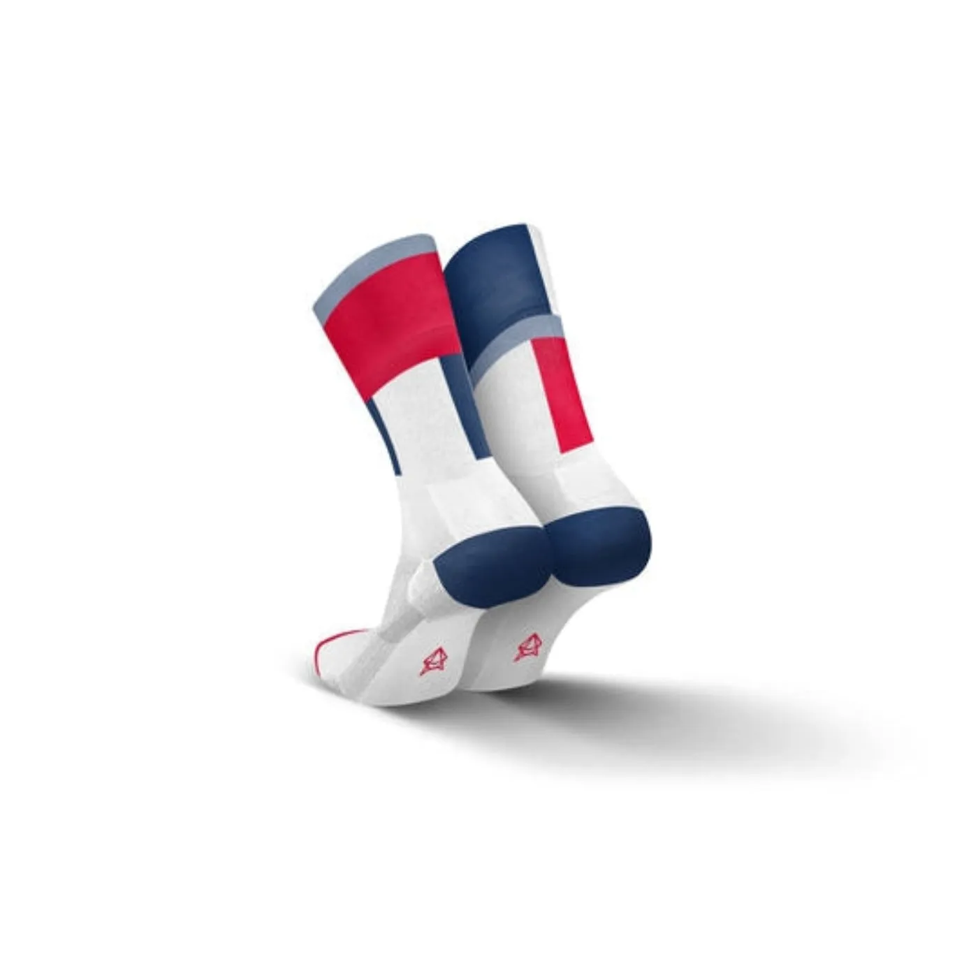 INCYLENCE Ultralights Zones Socks - Navy Red