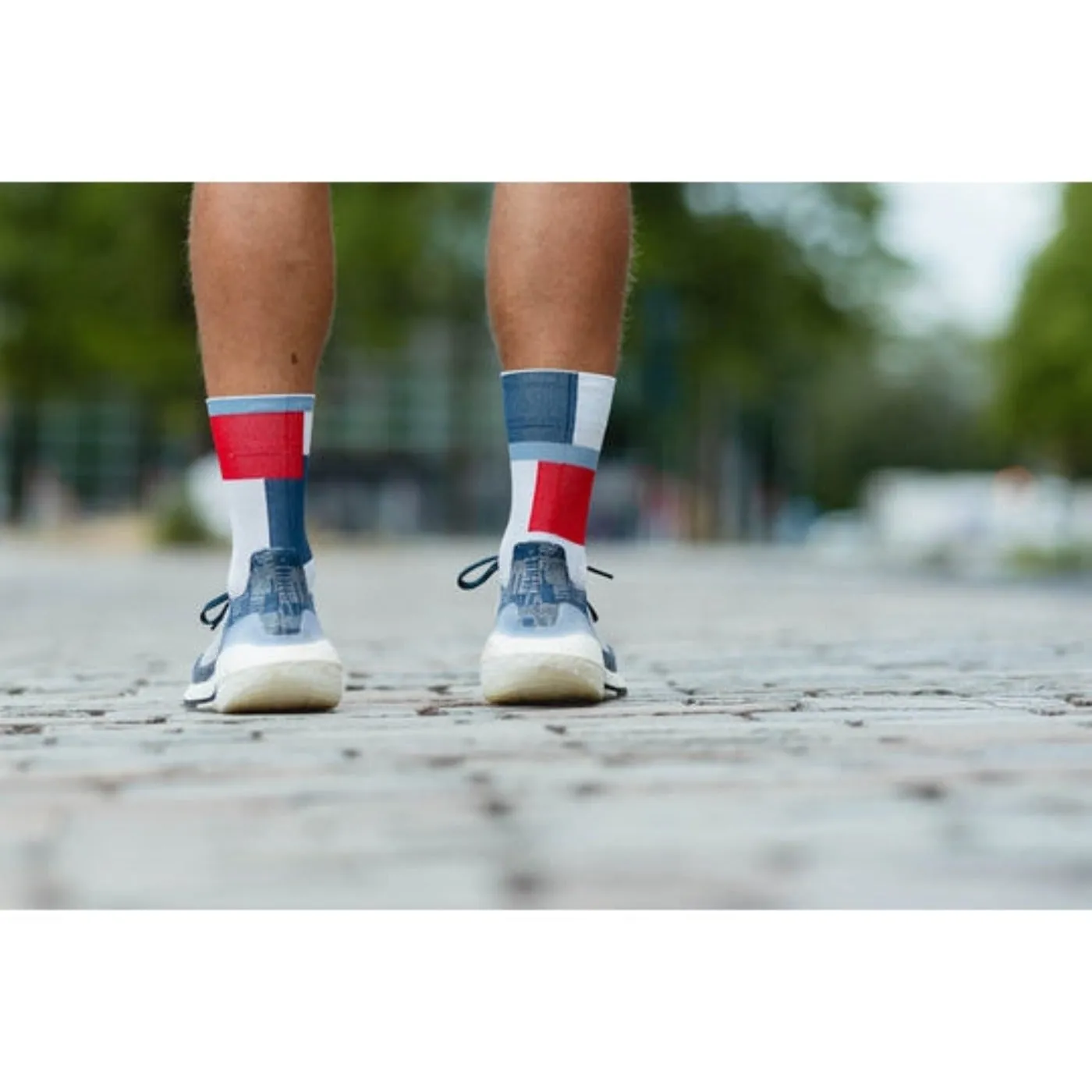 INCYLENCE Ultralights Zones Socks - Navy Red