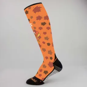 Leafy Turkey Compression Socks (Knee-High)