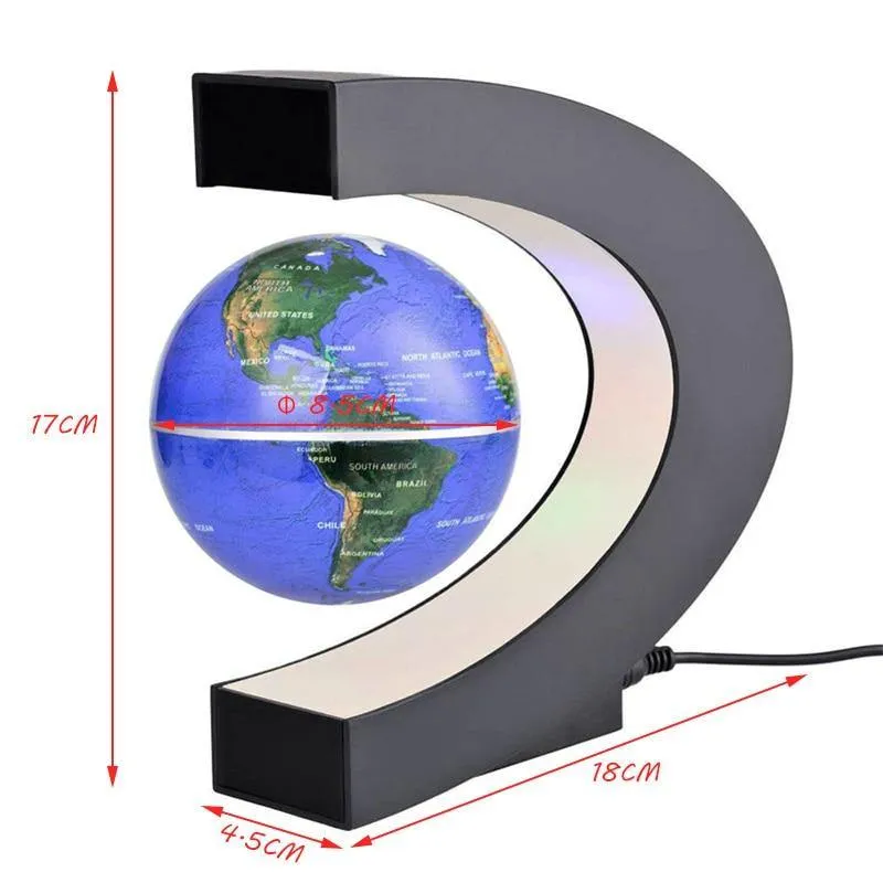 Magnetic Floating Globe LED Night Light