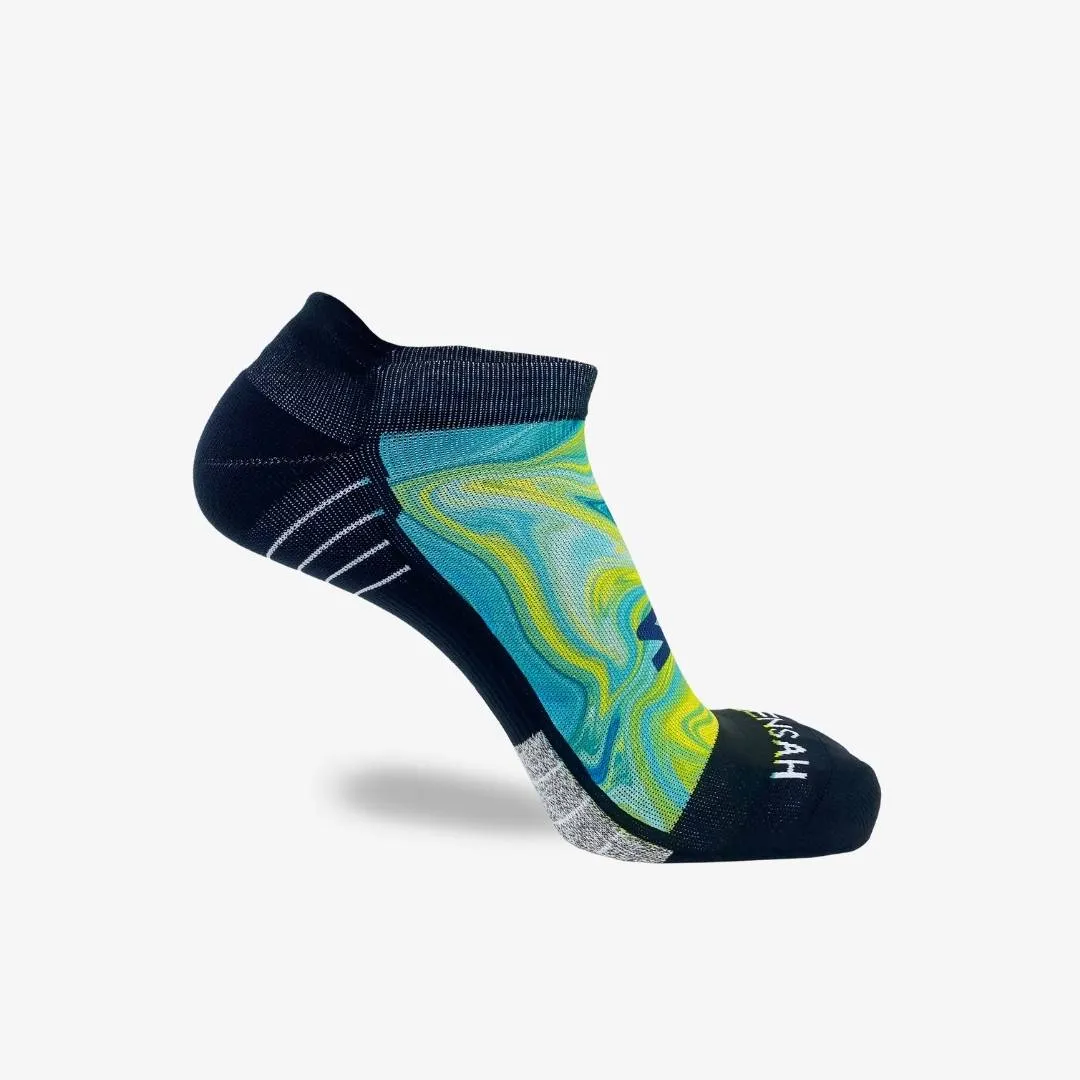 Marbleized Running Socks (No Show)