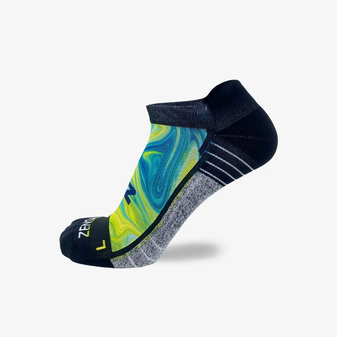 Marbleized Running Socks (No Show)