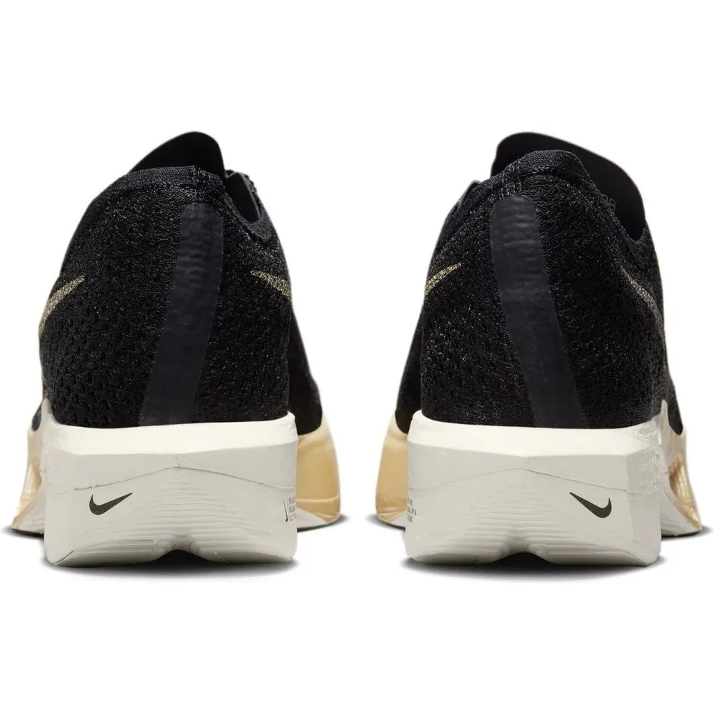 Mens Vaporfly 3 - Black/Oatmeal/Metallic Gold Grain