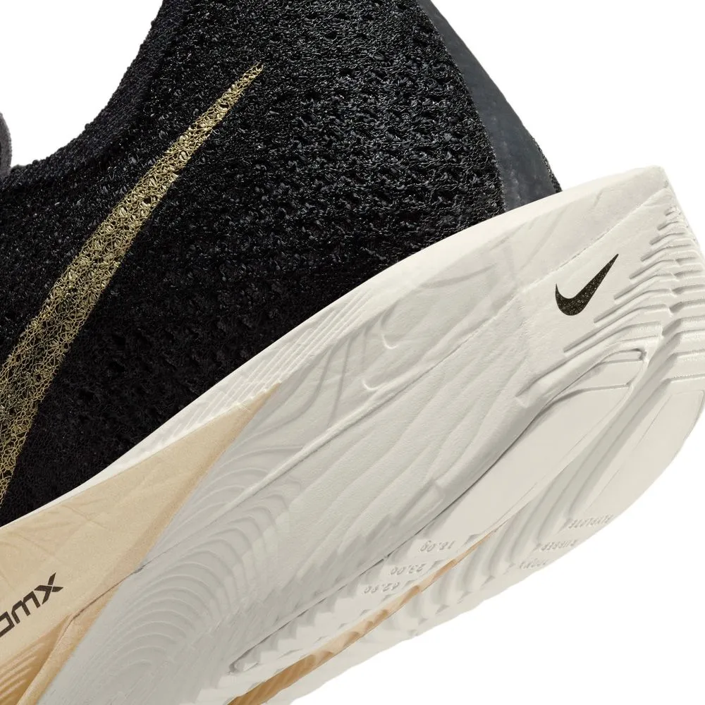 Mens Vaporfly 3 - Black/Oatmeal/Metallic Gold Grain