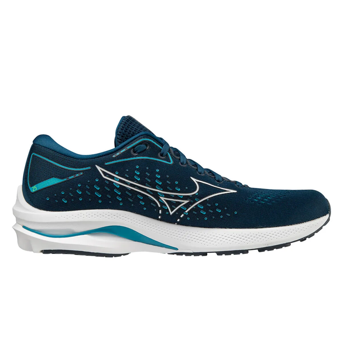 Mizuno Wave Rider 25 Mens | Gibraltars/wht/greengeck