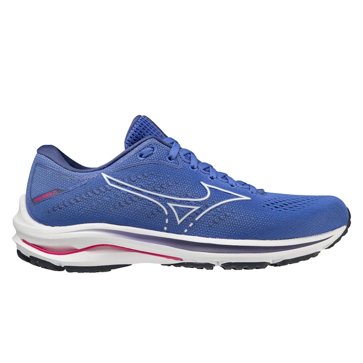 Mizuno Wave Rider 25 Womens | Amparoblue/white/dcobalt