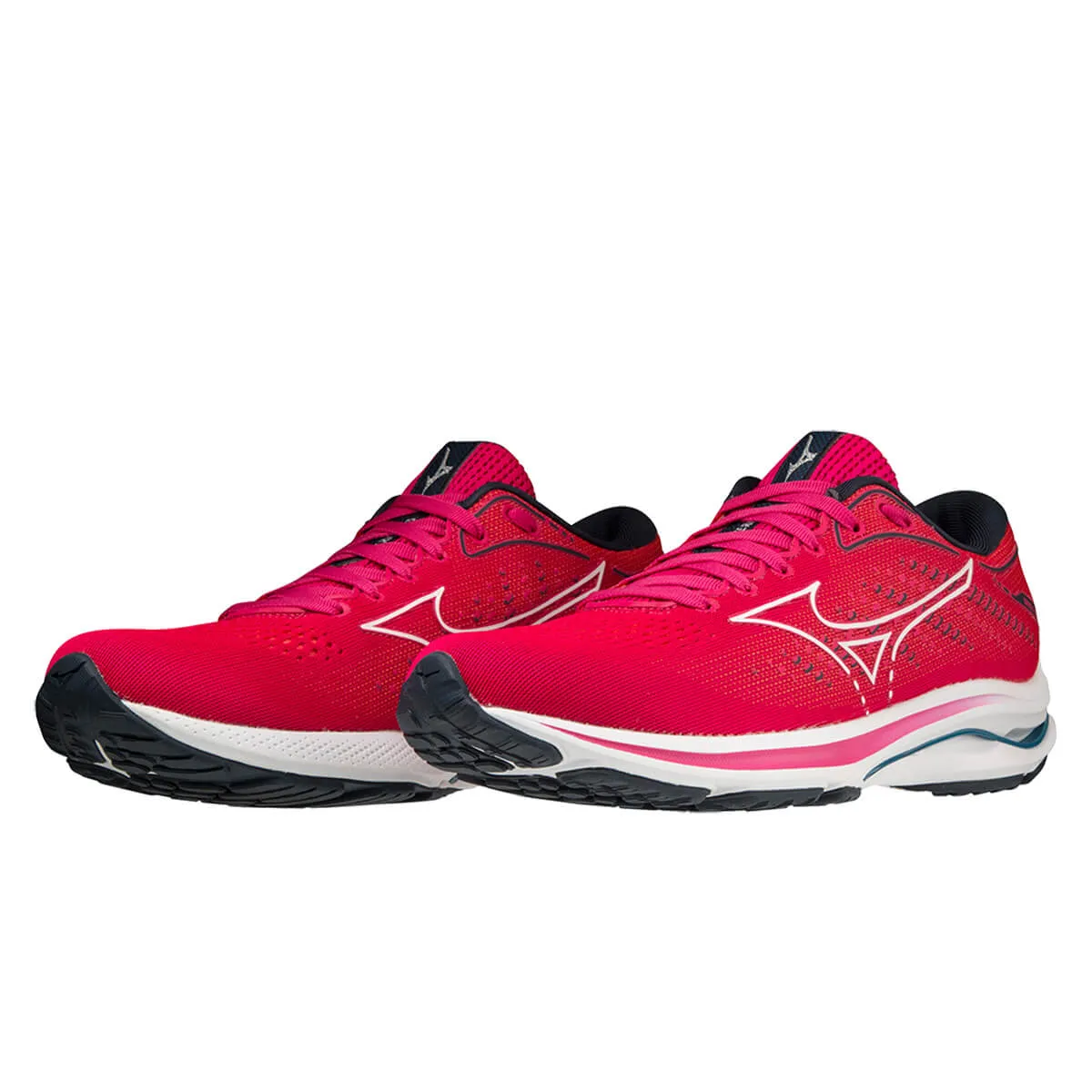 Mizuno Wave Rider 25 Womens | Ppeacock/wht/moroccanb