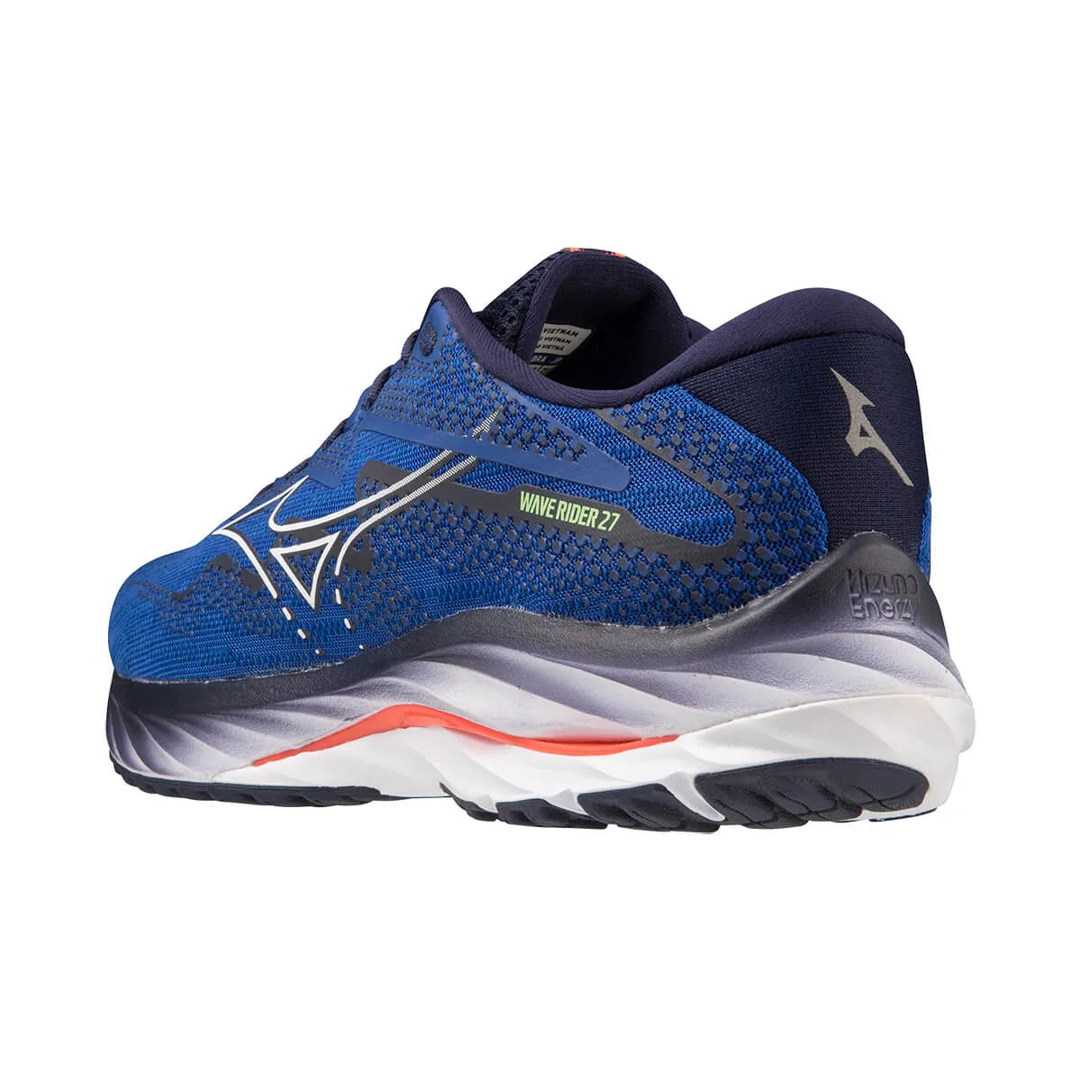 Mizuno Wave Rider 27 Mens | Surfweb/white/neonflame