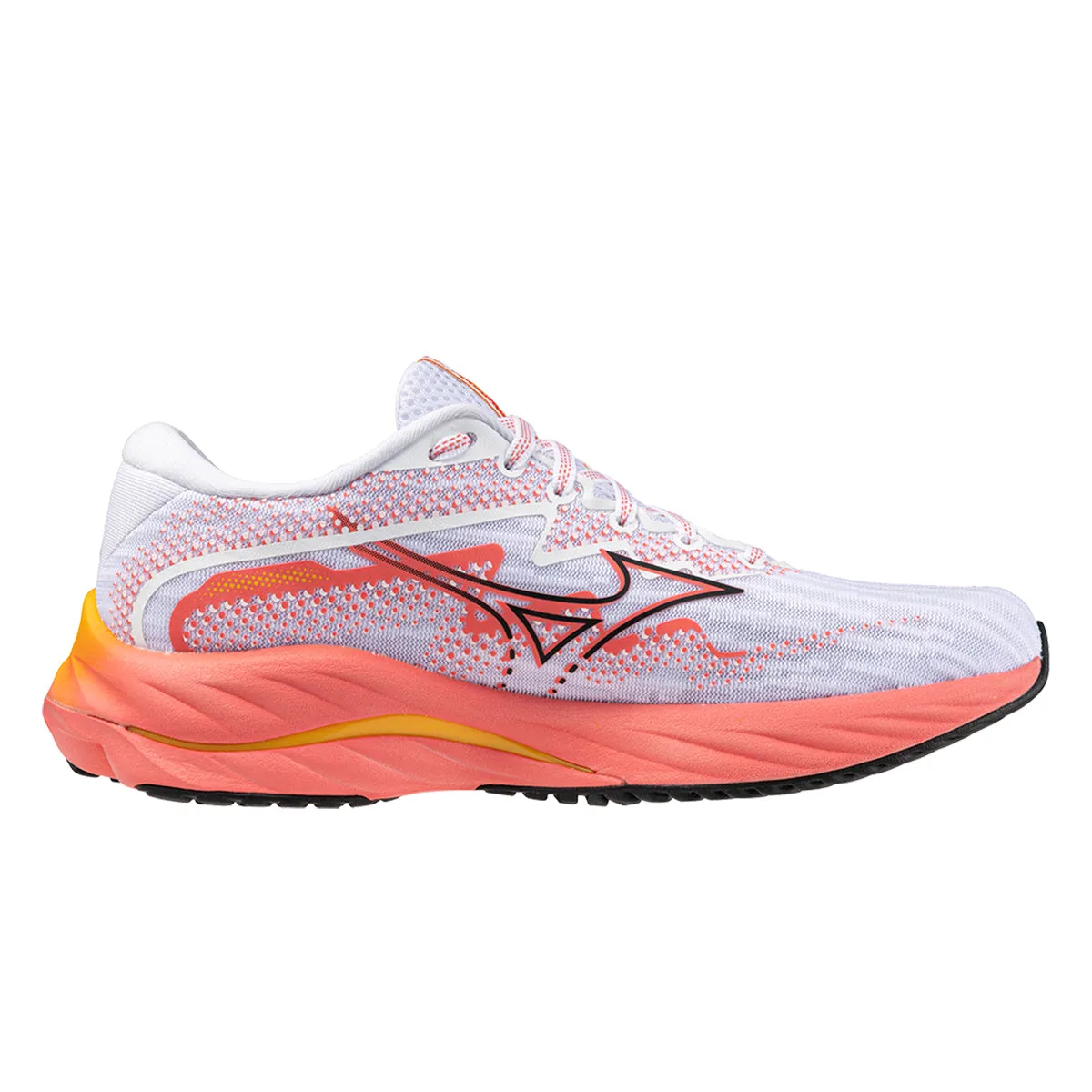 Mizuno Wave Rider 27 Womens | White/black/dubarry