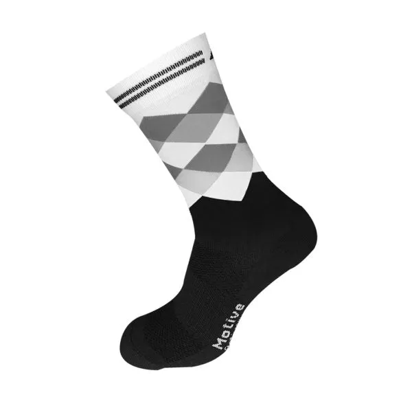 Motive Sock Sport Performance Socks - White/Black