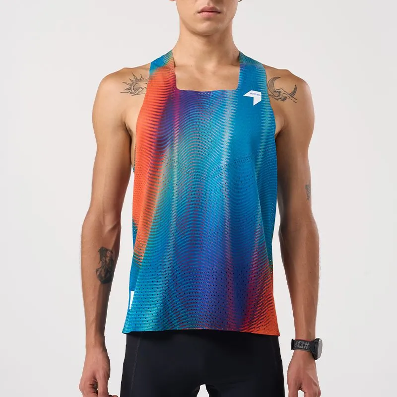 Nedao Men's QiFlow Racing Singlet - One Cut (Special Print Edition)